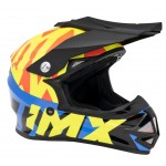 Kask Imx Fmx-01 Junior Black/Fluo Yellow/Blue/Fluo Red