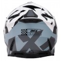 IMX FMX-02 offroadowy kask motocyklowy czarno biało szary
