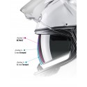 HJC RPHA91 szczękowy kask motocyklowy biała perła regulowana blenda przeciwsłoneczna