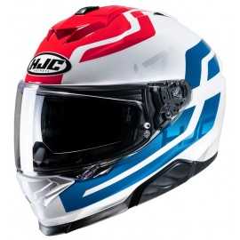 HJC i71 Enta integralny kask motocyklowy biało niebiesko czerwony