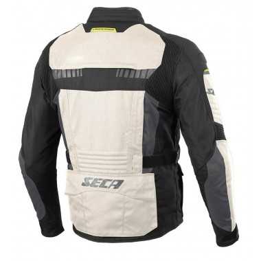 SECA X-Tour tekstylna kurtka motocyklowa szara Odporna na przetarcia