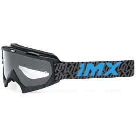 IMX Mud Graphic Black Matt/Grey/Blue gogle motocyklowe szyba clear (1 Szyba W Zestawie)
