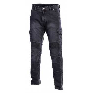 SECA Square jeansowe spodnie motocyklowe czarne