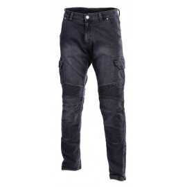 SECA Square jeansowe spodnie motocyklowe czarne