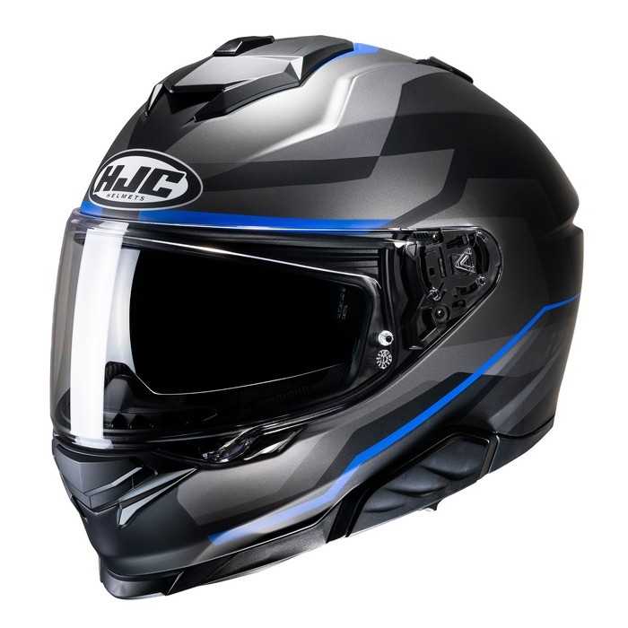 HJC i71 Nior integralny kask motocyklowy szaro niebieski