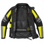 SPIDI 4 Season Evo H2Out tekstylna kurtka motocyklowa żółta fluo protektor