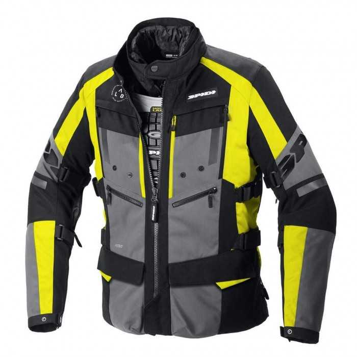SPIDI 4 Season Evo H2Out tekstylna kurtka motocyklowa żółta fluo
