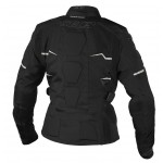 SECA Stream III damska tekstylna kurtka motocyklowa czarna tył