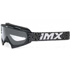 IMX Mud Black Matt/Grey/White gogle motocyklowe czarno szaro białe szyba clear (1 Szyba W Zestawie)
