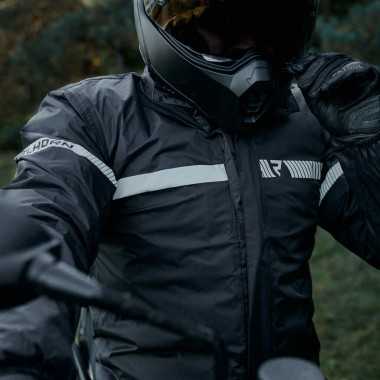 REBELHORN Horizon przeciwdeszczowa kurtka motocyklowa czarna
