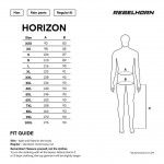 Spodnie Przeciwdeszczowe Rebelhorn Horizon Black tabela rozmiarów