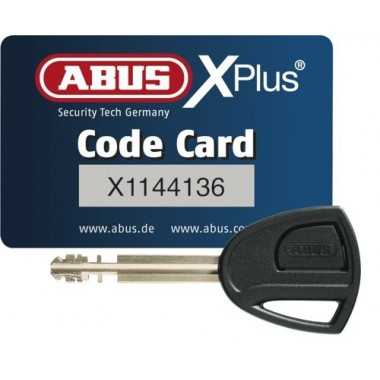 ABUS GRANIT Detecto X Plus 8077 Łańcuch z zamkiem yellow 12KS Black Loop