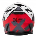 IMX FMX-02 offroadowy kask motocyklowy czarno czerwono biały