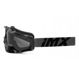 IMX Racing Dust Gogle offroadowe Grey Gloss/Black - Szyba Dark Smoke + Clear (2 Szyby W Zestawie)