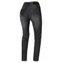 SECA Delta One Lady damskie jeansowe spodnie motocyklowe slim fit czarne tył