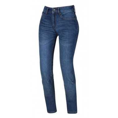 SECA Delta One Lady damskie jeansowe spodnie motocyklowe slim fit niebieskie