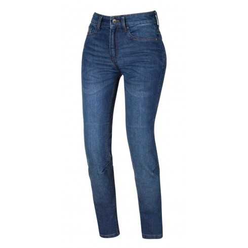 SECA Delta One Lady damskie jeansowe spodnie motocyklowe slim fit niebieskie