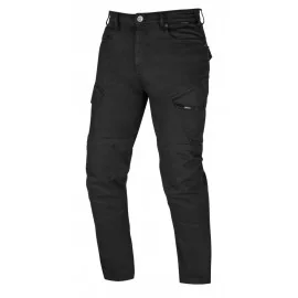 SECA SQUADRON jeansowe spodnie motocyklowe czarne