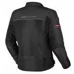 SECA STREAM EVO tekstylna kurtka motocyklowa czarna tył