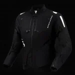 REBELHORN HIKER IV tekstylna kurtka motocyklowa czarna odblaski