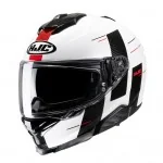 HJC i71 Peka integralny kask motocyklowy biało czarno czerwony