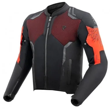 REBELHORN JAX tekstylna kurtka motocyklowa czarno czerwona