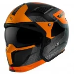 MT Streetfighter SV S Totem B4 Matt kask motocyklowy pomarańczowy mat