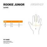 OZONE Rookie II Junior Dziecięce rękawice motocyklowe tabela rozmiarów