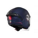 MT Helmets COSMO SV Jet otwarty kask motocyklowy niebieski tył bok