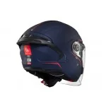 MT Helmets COSMO SV Jet otwarty kask motocyklowy niebieski tył bok