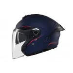 MT Helmets COSMO SV Jet otwarty kask motocyklowy niebieski bok