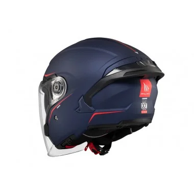 MT Helmets COSMO SV Jet otwarty kask motocyklowy niebieski