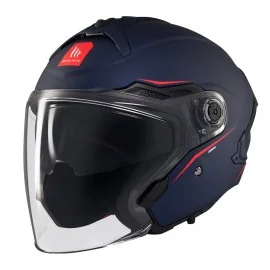 MT Helmets COSMO SV Jet otwarty kask motocyklowy niebieski A7 mat
