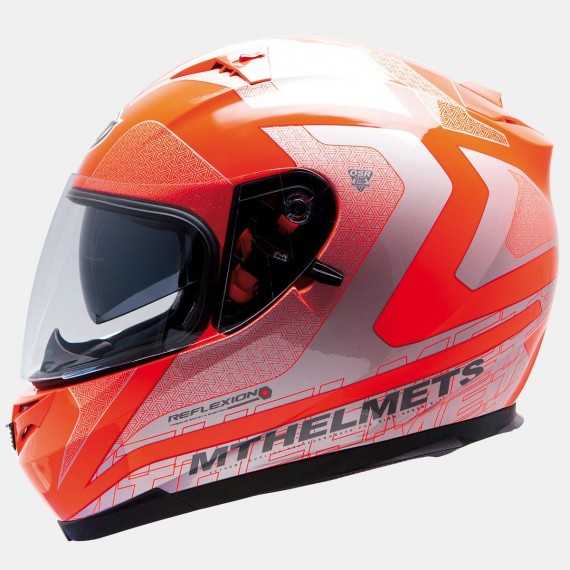 MT HELMETS Blade Reflexion Kask motocyklowy integralny pomarańczowy