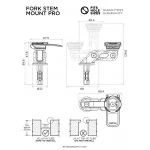 QUAD LOCK PRO Podstawa uchwytu do telefonu montowana w sztycę główki ramy