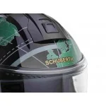 Schuberth C5 Globe Green szczękowy kask motocyklowy czarno zielony