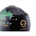 Schuberth C5 Globe Green szczękowy kask motocyklowy czarno zielony