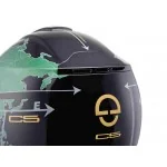 Schuberth C5 Globe Green szczękowy kask motocyklowy czarno zielony