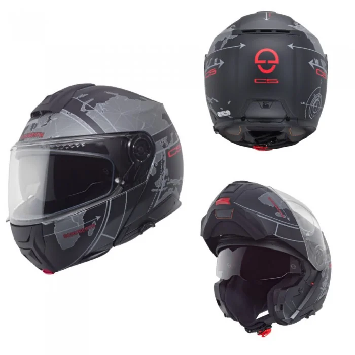 Schuberth C5 Globe Black szczękowy kask motocyklowy czarny