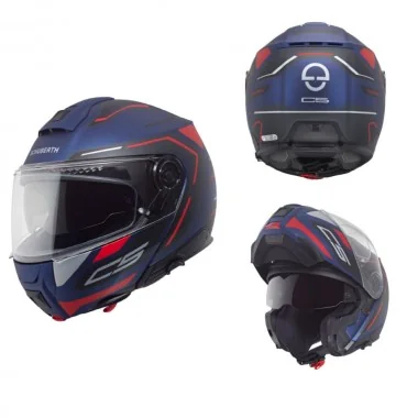 Schuberth C5 Omega Blue szczękowy kask motocyklowy niebieski