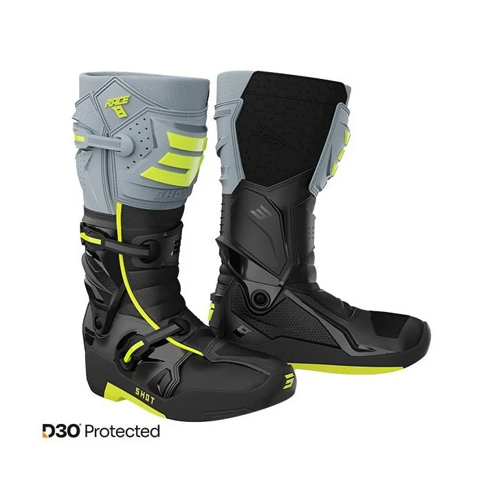 SHOT RACE 8 D30® offroadowe buty motocyklowe czarno żółte