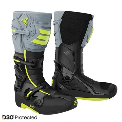 SHOT RACE 8 D30® offroadowe buty motocyklowe czarno żółte