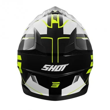 SHOT PULSE Lines dziecięcy offroadowy kask motocyklowy Quad Motocross Czarno Żółty