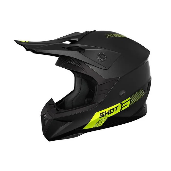 SHOT PULSE Element offroadowy kask motocyklowy Quad Motocross żółty neon