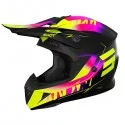 SHOT PULSE X-trem dziecięcy offroadowy kask motocyklowy Quad Motocross Różowo Żółty