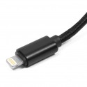 TKN Pleciony kabel USB - iPhone 5 / 6 - czarny