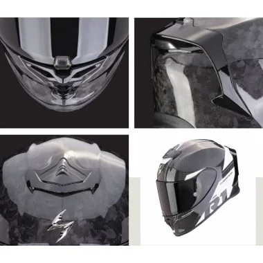 SCORPION EXO-R1 EVO CARBON AIR sportowy kask motocyklowy czarny