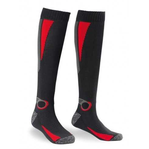 SPIDI L38 Thermo Socks Skarpety termiczne motocyklowe czarno-czerwone