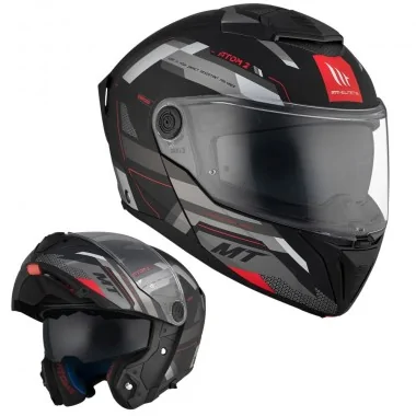 MT Atom 2 SV Bast D5 szczękowy kask motocyklowy mat