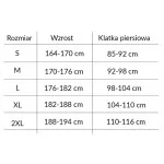 REDLINE MARS 2.0 Outlast longsleeve męska koszulka termoaktywna z długim rękawem tabela rozmiarów